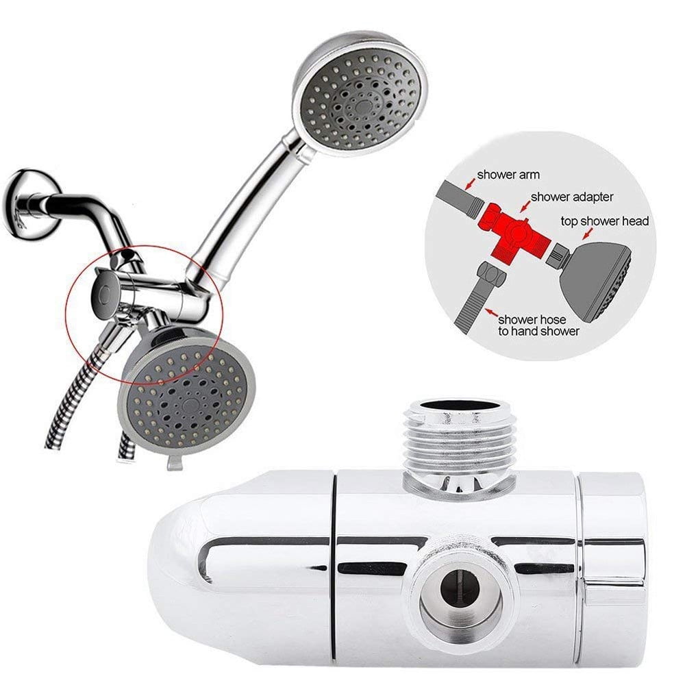 Outdoor Hose Shower Attachment Rain Shower Head with Extension Combo