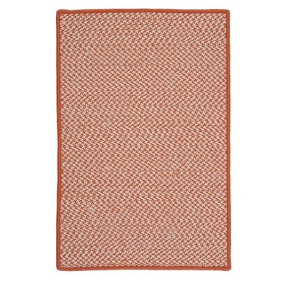 Outdoor Houndstooth Tweed - Orange sample swatch