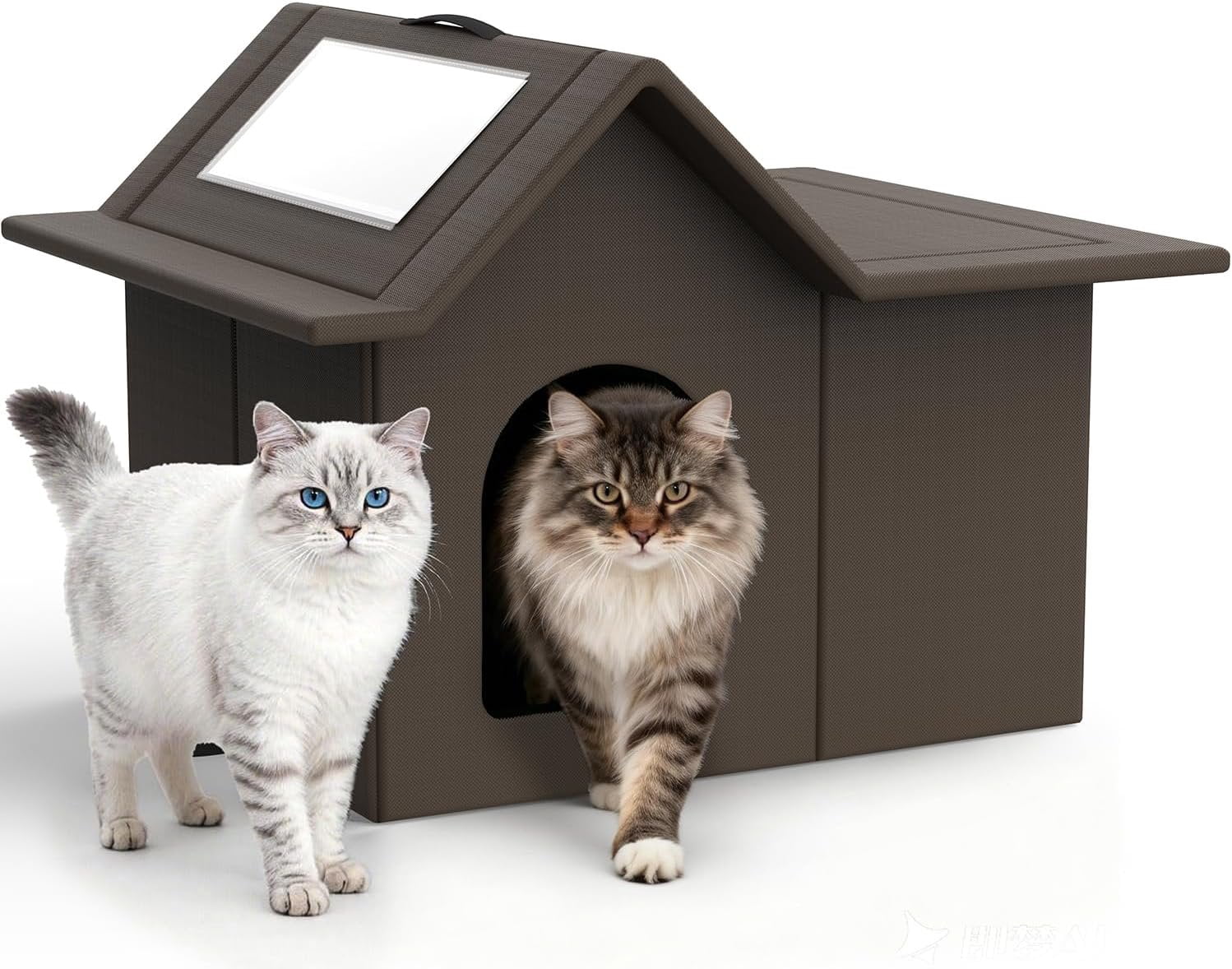 Outdoor  House, Weatherproof Pet Shelter for Cats, Durable  Bed for Outdoor Indoor, Easy Assembly