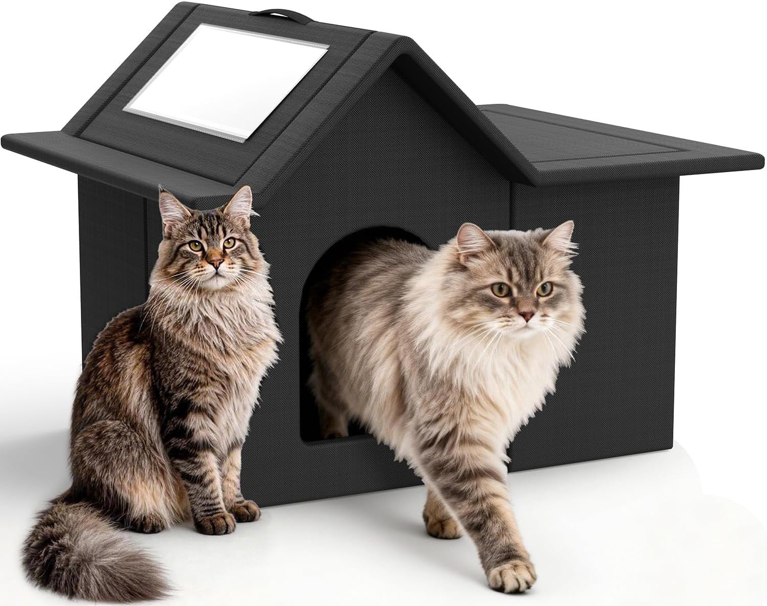 Outdoor  House, Weatherproof Pet Shelter for Cats, Durable  Bed for Outdoor Indoor, Easy Assembly