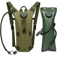 thumbnail image 1 of Outdoor Hydration Backpack with 3L (100 oz) Water Bladder – MOLLE Water Bag for Hiking, Camping, Cycling, Running, and Adventure Travel, 1 of 8