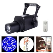 Outdoor IP65 Waterproof Remote Rotate 30W LED HD Zoom AD Logo Projector Lights For 37mm/1.46 Gobo Card Cafe Shop Sign Show Sign Advertising Lamp -No Card