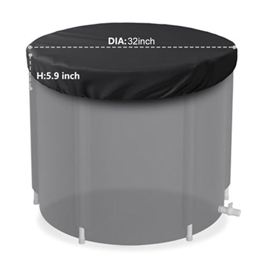 Outdoor Ice Bath Cover Ice Water Therapy Cold Plunge Tub Cover,Waterproof Dust 32*5.9 inches ...