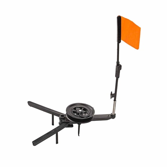 Outdoor Ice Gears Tip Up Rod Up Strikes Indicators with Poles Ice Ups, 33x28 cm, Black 1PCS