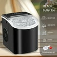 thumbnail image 1 of "Outdoor Ice Maker Machine Portable Countertop - 26 lbs/Day, 9 Cubes in 6 Mins, Self-Cleaning w/Basket & Scoop - Compact w/Carrying Handle for Camping, RV, BBQ, Pool Parties, Tailgating", 1 of 10
