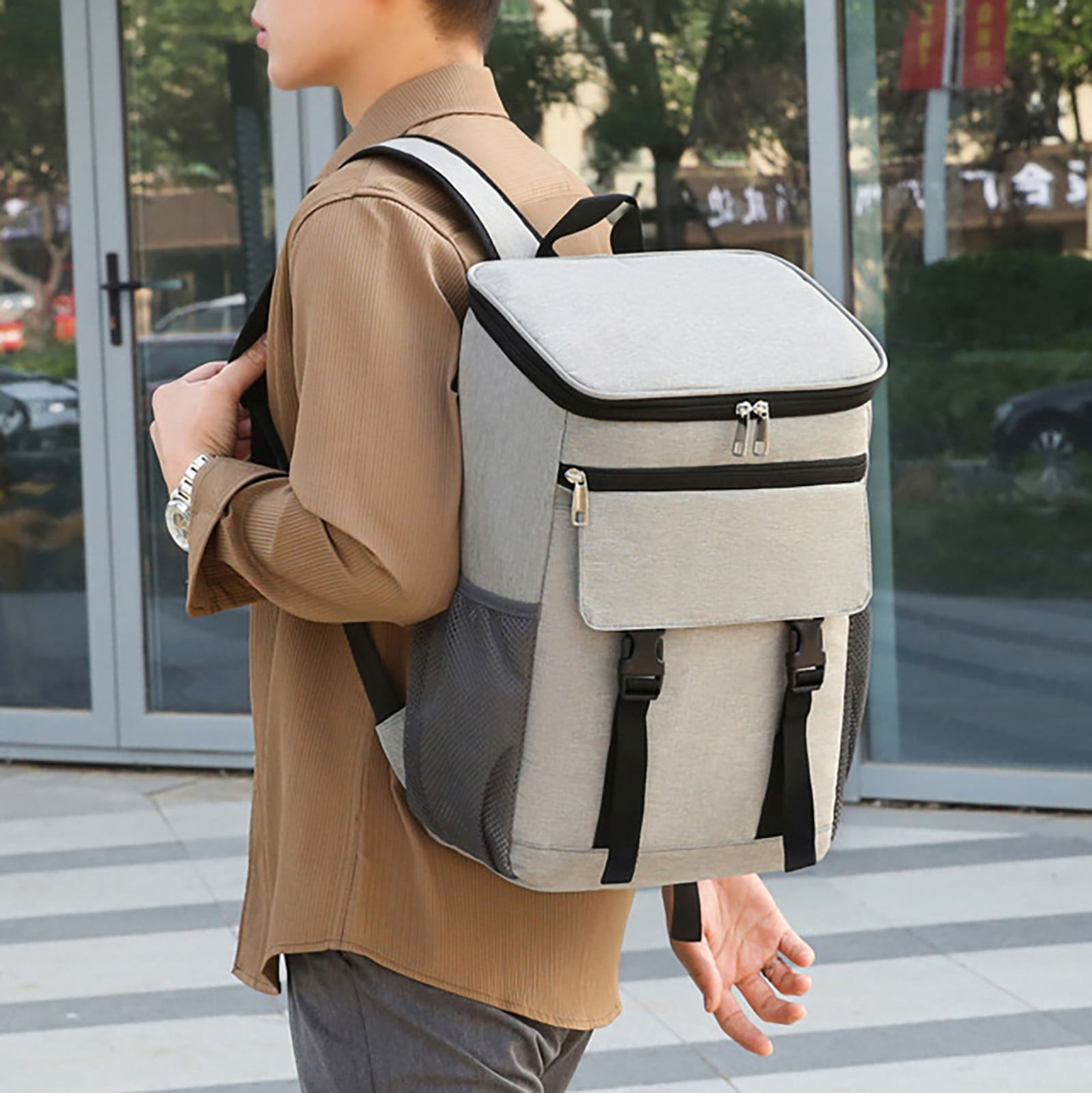 Outdoor Ice Pack*1 Clearance! Cooler Backpack Soft Insulated Leak Proof 30 Cans Insulated Backpack Cooler Portable Picnic Camping Beach Hiking Bbq Lunch Backpack for Men and Women