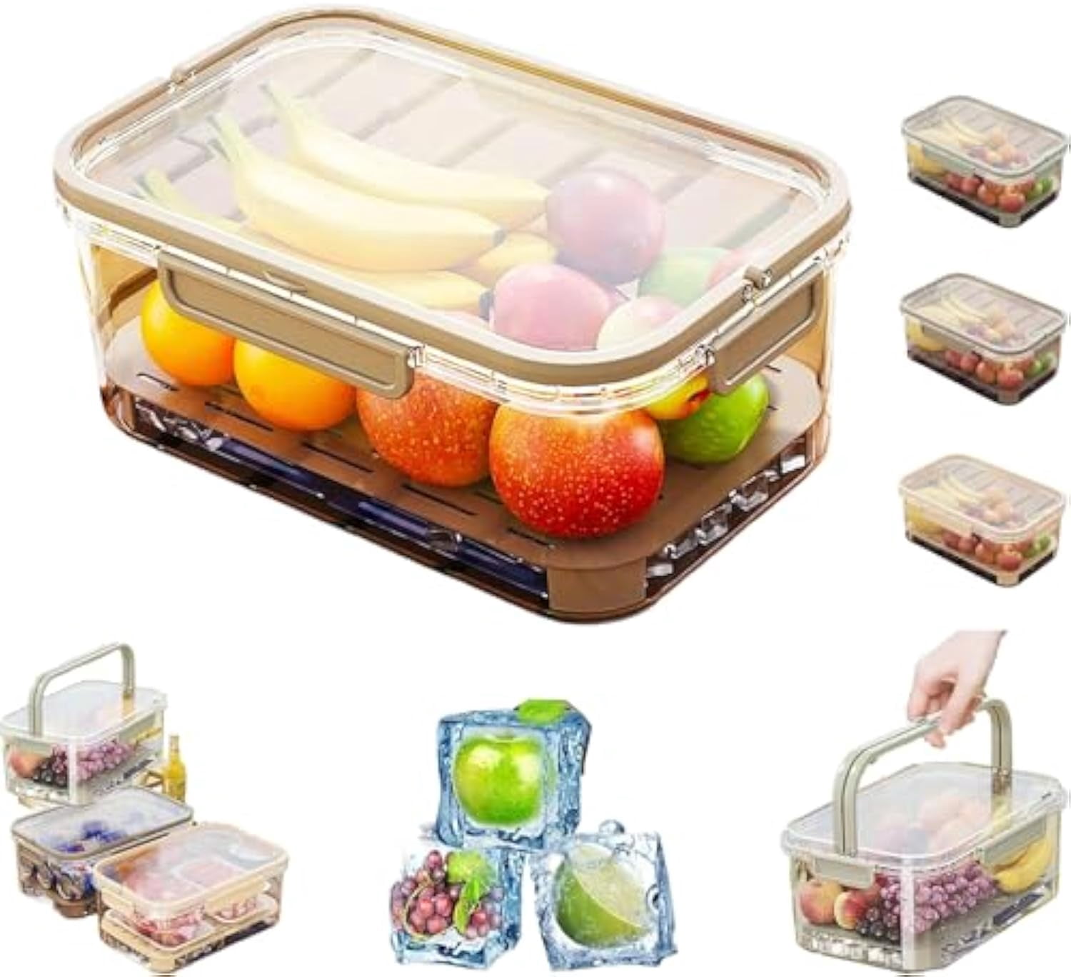 Outdoor Ice Preservation Box, Portable Fresh Saver Cooler, Snackle Box ...
