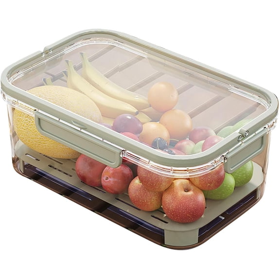 Outdoor Ice Preservation Box, Portable Snackle Box Container with Ice Pack, Portable Fresh Saver Cooler for Camping Picnic