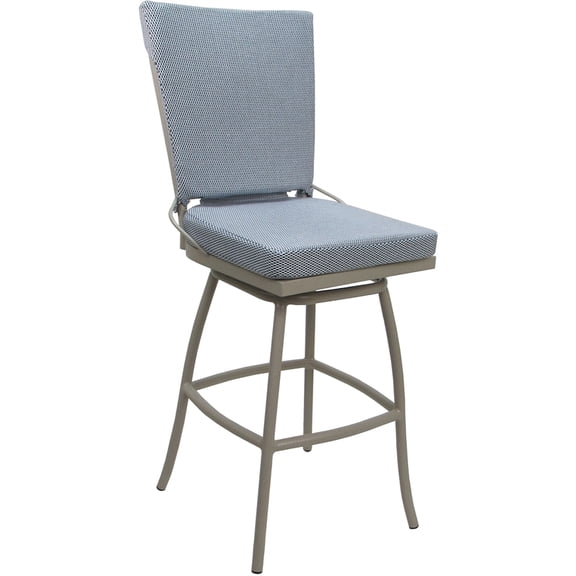 Outdoor/Indoor Bar Stool 30" Seat - Jamey without Arms - Blue - Beige