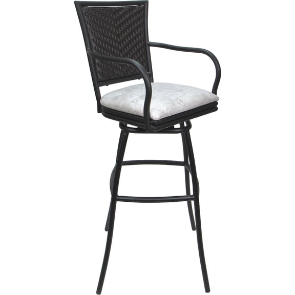 Outdoor Indoor Counter Stool 26" Seat - Erin - Ultra Hide Vinyl Stone - Gray