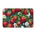 Outdoor Indoor Door Mat Strawberry2 Bath Mat, Absorbent Clean Non Slip