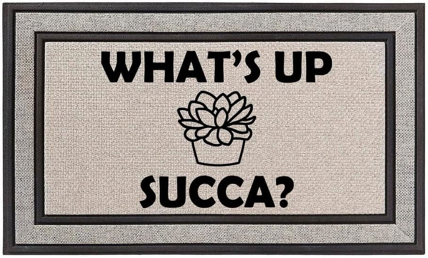 Outdoor Indoor Doormat 18" x 30" Gray/Beige/Black Rubber Backed Door ...