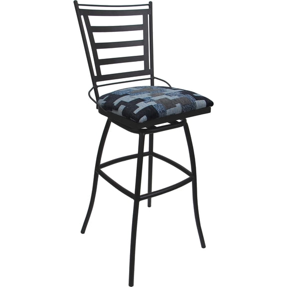 Outdoor Indoor Extra Tall Bar Stool 34" Jenna PB NO Arms Craftsman Flint - Gray