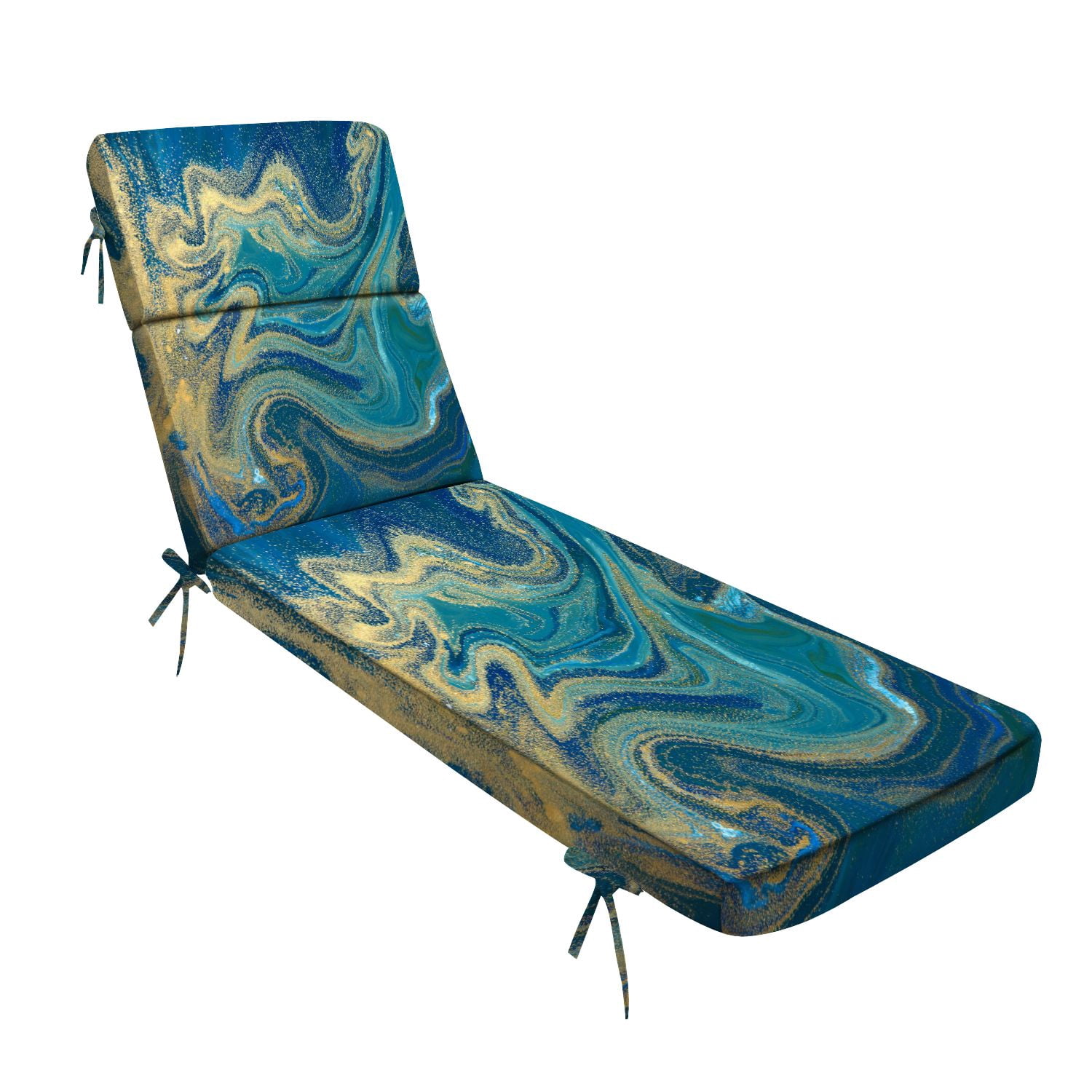 Photo inspiration: Picture Idea: Outdoor Indoor Lounge Patio Cushion Blue Green Gold Liquid Texture