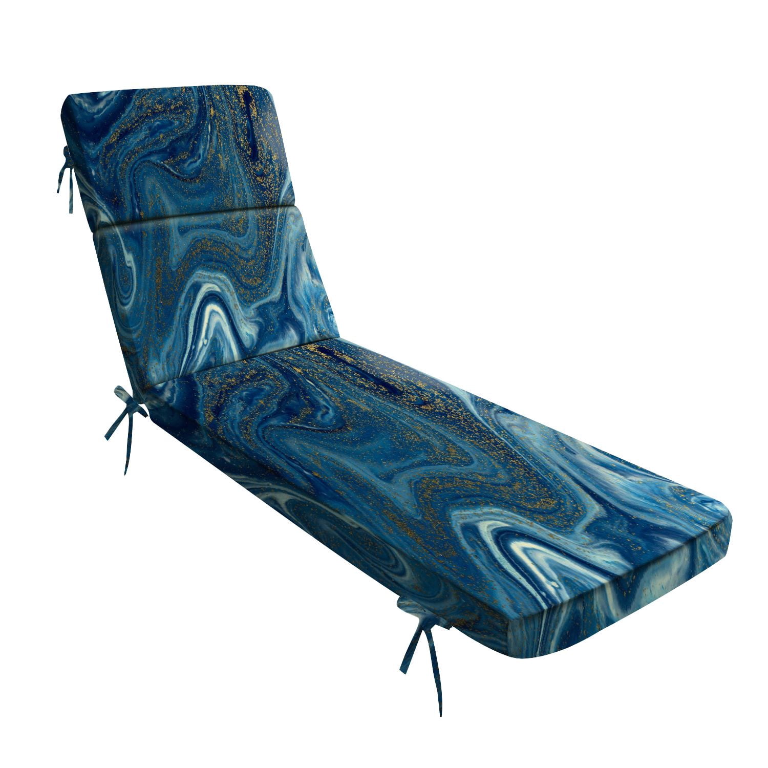 Photo inspiration: Fresh Look at Outdoor Indoor Lounge Patio Cushion Marbled Blue Golden Abstract Liquid