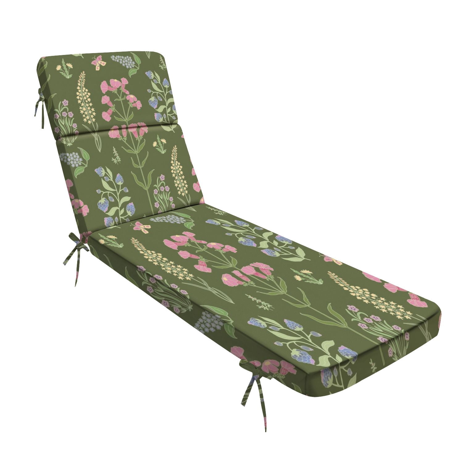 Curated visual reference: Picture Idea: Outdoor Indoor Lounge Patio Cushion Wild Flowers Seamless Dark Green