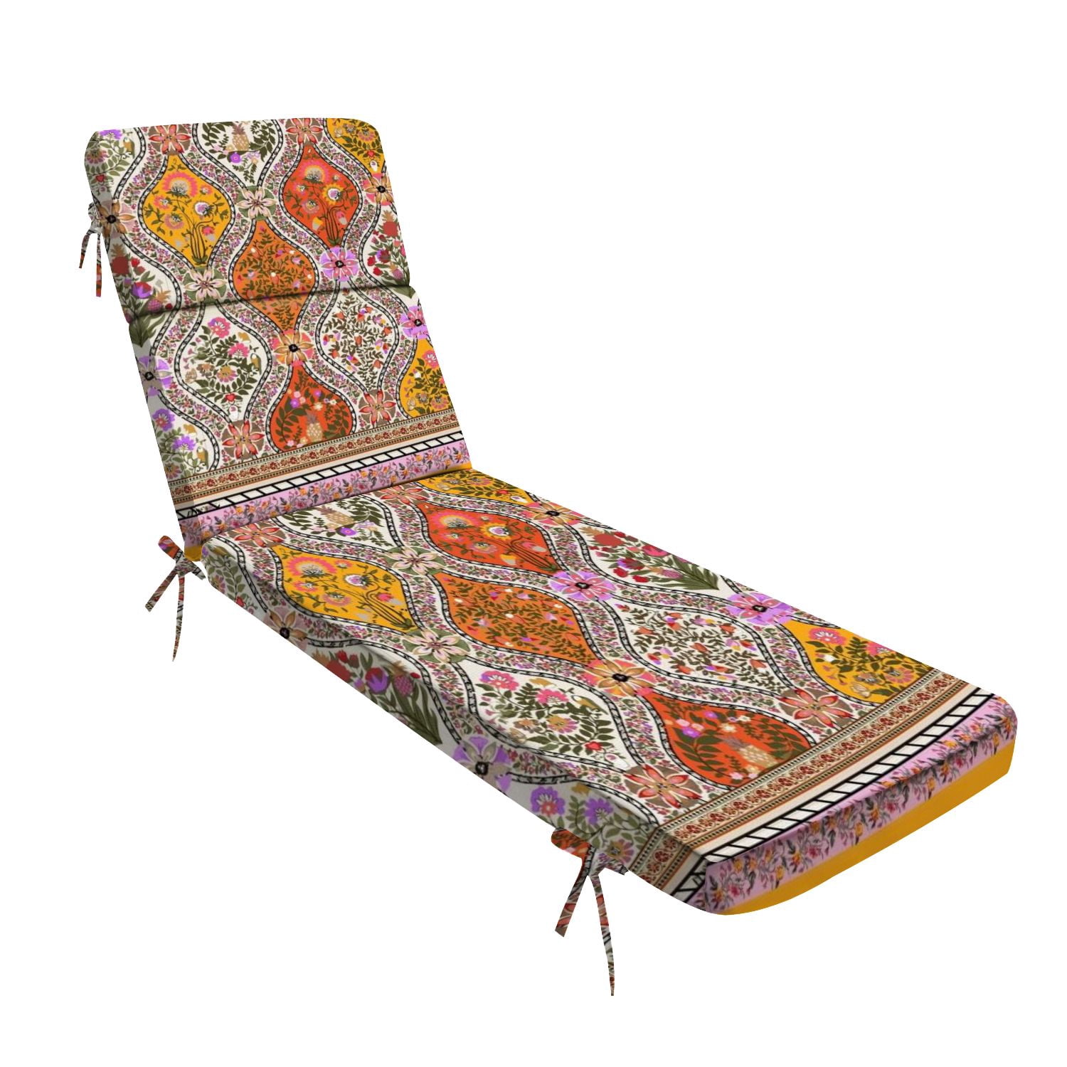 Outdoor Indoor Lounge Patio Cushion ethnic tribal motif pattern floral ... - Mughal Style Pool Furniture