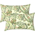 thumbnail image 1 of Outdoor/Indoor Lumbar Pillow Covers, Patio Decorative Lumbar Pillow Covers, All Weather Cushion Cases for Sofa, Patio Couch Decoration 12x20, 2 Pack, Faylinn Shadow Paisley, 1 of 6