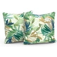 thumbnail image 1 of Outdoor/Indoor Pillow Covers, Patio Fade Resistant Throw Pillow Covers ONLY, Farmhouse Accent Cushion Cases for Sofa Patio Couch Decoration 16"x16" Set of 2, Lush Leaf Green, 1 of 7