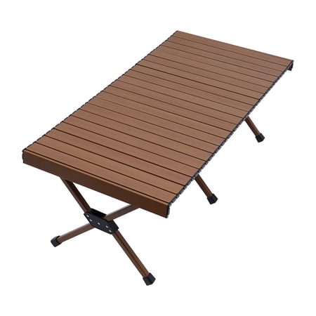 Outdoor Indoor Portable Folding Aluminum Table Lightweight for Camping Picnic BBQ