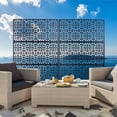 thumbnail image 1 of Outdoor & Indoor Privacy Screen Metal Privacy Screen 76" H×48" W, Freestanding Decorative Privacy Screen for Deck Balcony Patio, Privacy Fence Panels for Outside Lawn Garden, 1 of 5