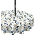 thumbnail image 1 of Outdoor/Indoor Round Tablecloth, Patio Stain Resistant Table Covers with Umbrella Hole Picnic Table Cloth with Zipper for Patio Garden Buffet Table Decoration, 60", Round, Paisley Multi, 1 of 6