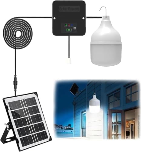 Outdoor Indoor Solar Pendant Light, Solar Powered Pendant Lights, Solar ...