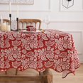 thumbnail image 1 of Outdoor Indoor Spill Proof Waterproof Tablecloth, Vintage Floral Design Patio Fabric Table Cover, Home Décor Wrinkle Free Table Cloths for Dinner/BBQs(60x102 inch Rectangle/Oblong), 1 of 6