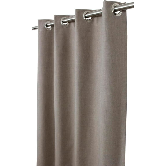 Outdoor/Indoor Sunbrella Curtain 96 inch x 50 inch Water, Weather, Fade and Stain Resistant with 8 Stainless Steel Grommets Cast Shale