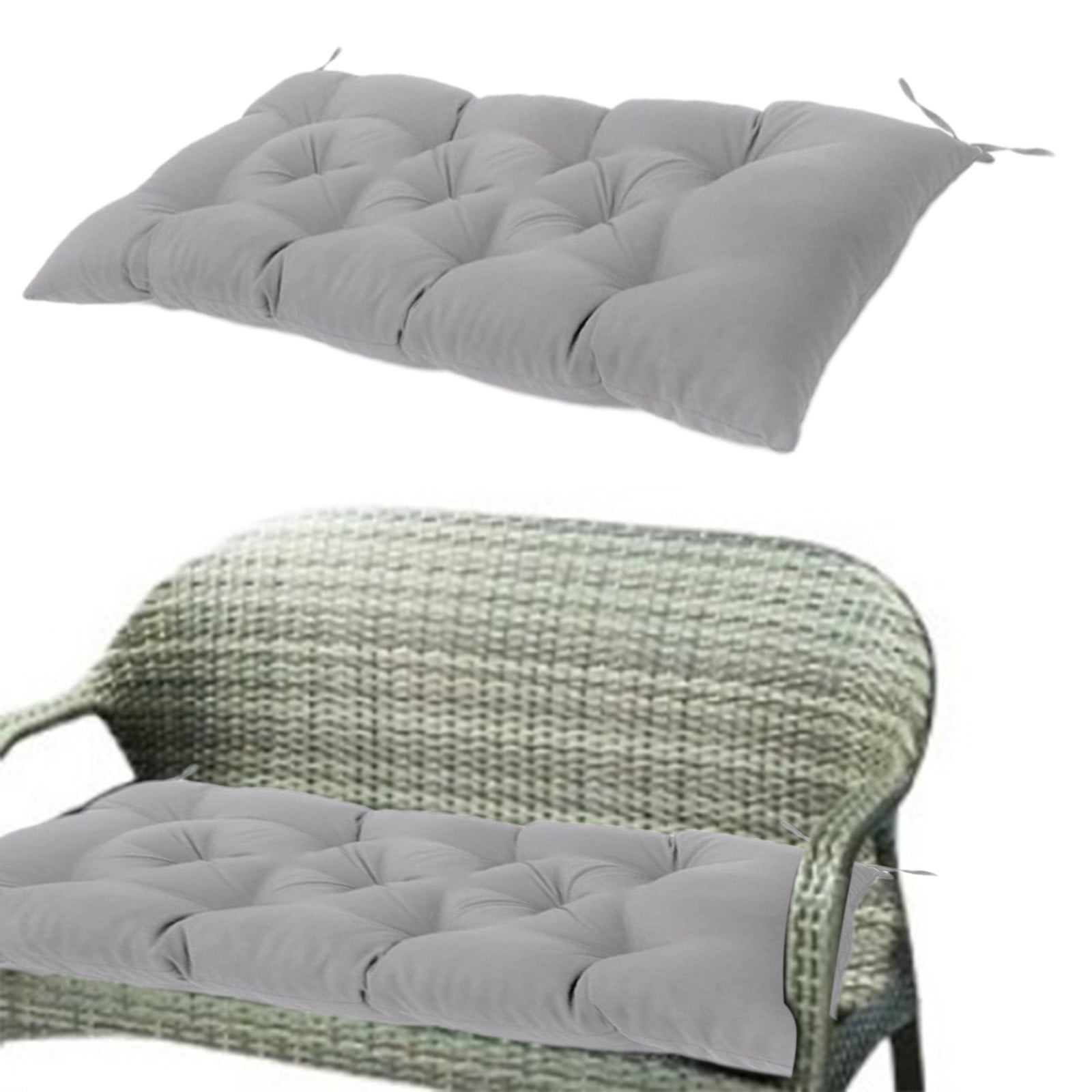 Outdoor Indoor Swing Bench Cushion Replacement Pad Water Resistant Polyester Patio Furniture Seat Cover 1-Piece