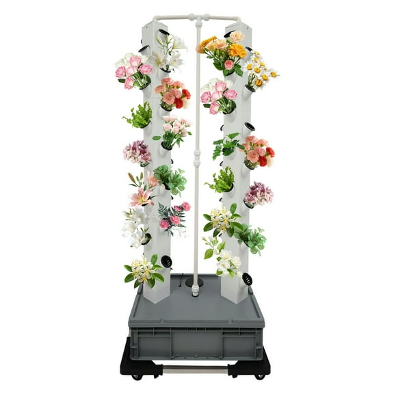 Outdoor Indoor Vertical Garden Smart Garden Kit, Hydroponics Growing Tower 24.41*16.54*64.57in