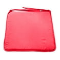 thumbnail image 1 of Outdoor Indoor Waterproof Seat Cushions Square Seat Cushion with Ties 15.75x15.75 Inch Patio Chair Cushion with Ties Machine Washable Seat Pad for Home Garden Kitchen Dining Office Chair, Red, 1 of 5