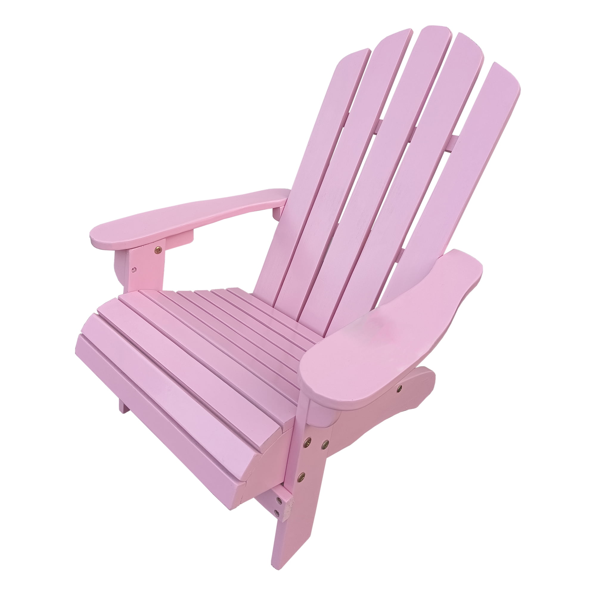 Outdoor Indoor Wood Children Adirondack Chair, Pink