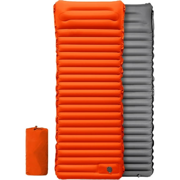 Outdoor Inflatable Mattress With Pillow Ultralight Thicken Sleeping Pad Splicing Camping Cushion Pump Travel Built-in Bed pads bed cot mat mattress mat gear camping pads pad For pads mattress