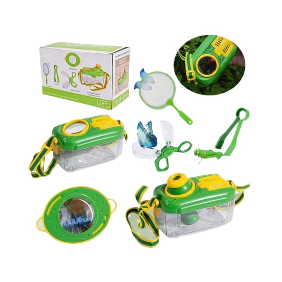 Outdoor Insect Observation Set, Bug-Catching Kit with Viewing Tools for Nature Exploration, Educational Toy for Backyard Camping Hiking Gifts B