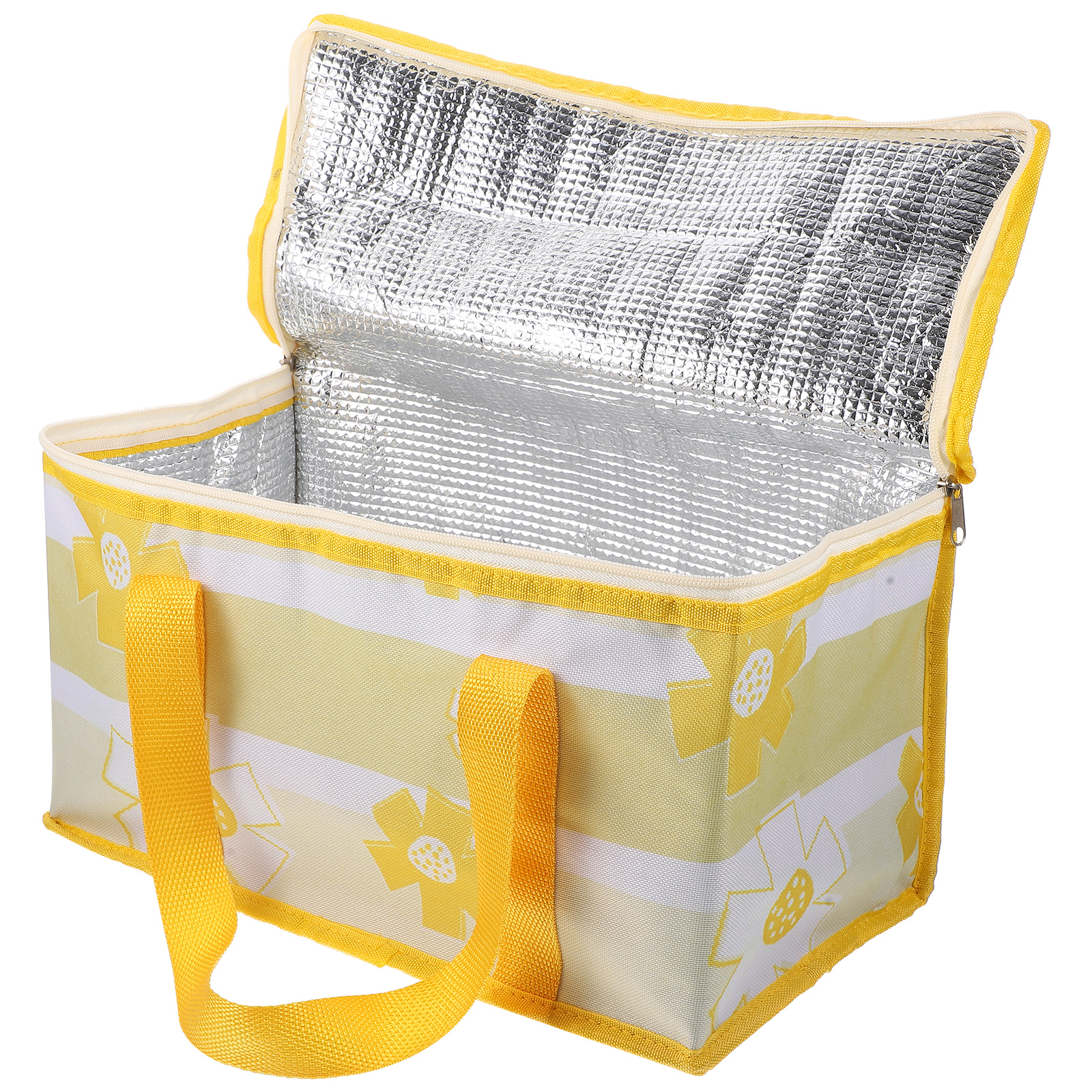 Outdoor Insulated Bag Zipper Seal Picnic Bag Picnic Food Container Basket Lunch Storage Pouch