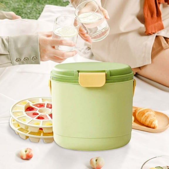 Outdoor Insulated Ice Bucket | Portable Plastic Ice Tray | Large Capacity Ice Storage Container for Camping, Picnic, Party | Durable, Lightweight Home Bar Accessory