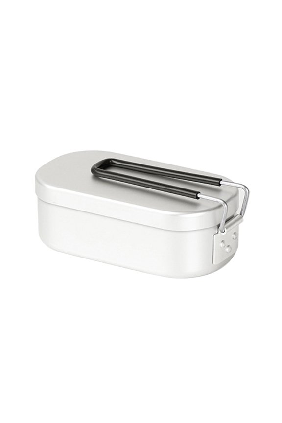 Outdoor Insulated Lunch Box with Handles Aluminium Lunchbox Portable Box for Camping Travel Fishing