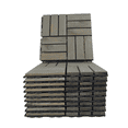 thumbnail image 1 of Outdoor Interlocking Patio Tiles 10 Pack, iRerts Waterproof Wood 12" x 12" Deck Patio Flooring Tiles with Plastic Base, Easy to Install Patio Flooring Tiles for Garden Porch Balcony Backyard, Gray, 1 of 7
