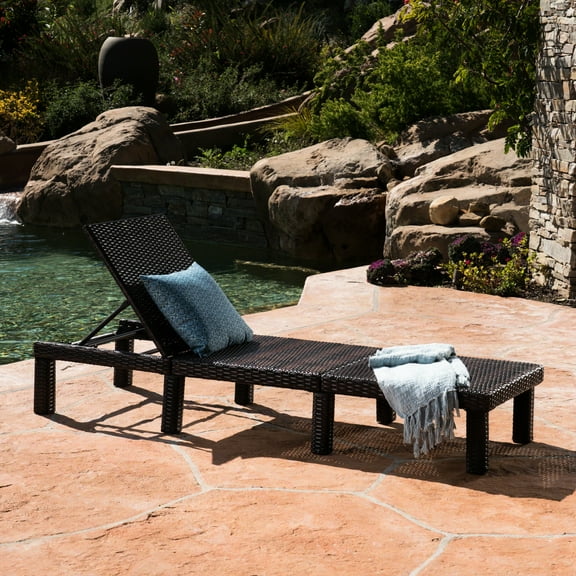 Outdoor Iron And Chaise Lounge - Adjustable Back For Spaces Multi No Cushion