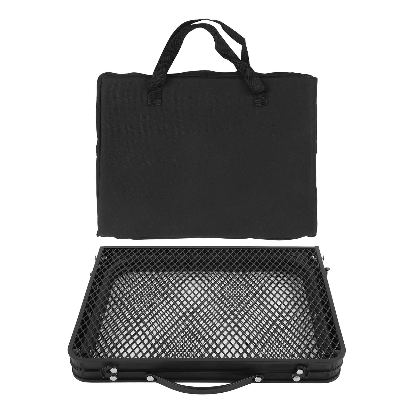 Outdoor Iron Mesh Table Camping Portable Folding Table for Self Driving