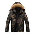 thumbnail image 1 of Outdoor Jacket Men's Cotton Jacket Winter Thickened Warm Hooded Jacket Suit, 1 of 2