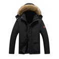 thumbnail image 1 of Outdoor Jacket Men's Cotton Jacket Winter Thickened Warm Hooded Jacket Suit, 1 of 8