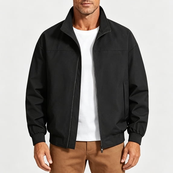 Outdoor Jackets for Men Thin Sports Waterproof Lightweight Windbreaker Casual Loose Climb Cycling Long Sleeve Hoodless Outwear Jackets with Pockets