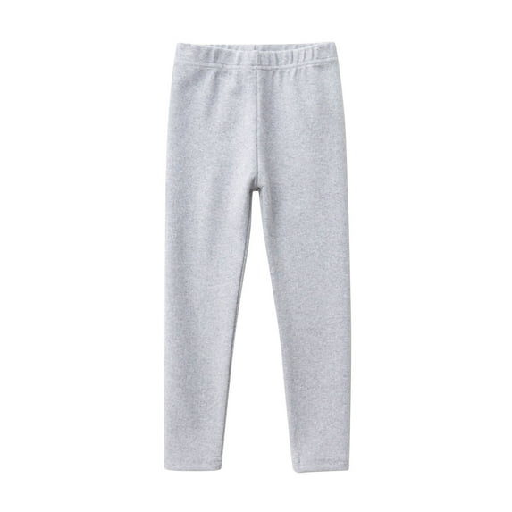 Outdoor Jogger Pants New Cozy Leggings for Girls Toddler Kids Comfortable Long Pants Solid Color Straight Elastic Waist Trousers Breathable Girls Pants New Gray 3 Years