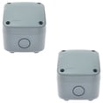 thumbnail image 1 of Outdoor Junction Box,GreenCycle Waterproof Junction Box, IP66 PVC/ABS Enclosure (Grey, 125x86x62mm) Compatible with M20*1.5mm Cable Glands, 1 of 8