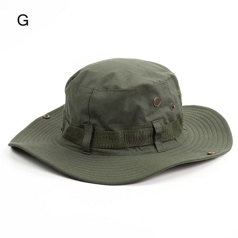 Outdoor Jungle Hat Wide Brim Hiking Men's Bucket Hats Sun Hat
