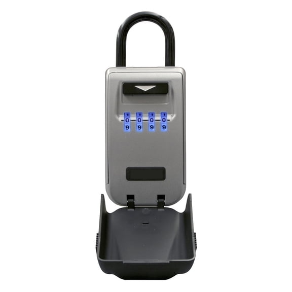 Outdoor Key Safe Box , Keys Storage Box Padlock Use Light Up Dials Password Lock Keys Hook Security Organizer Boxes