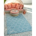 thumbnail image 1 of Outdoor Khence Collection Area Rug Aquamarine - 5'x8', 1 of 5