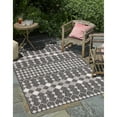 thumbnail image 1 of Outdoor Khence Collection Area Rug Charcoal - 10'x14', 1 of 5